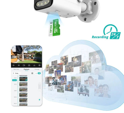 8MP 4K IP Camera Wifi Wireless 5MP AI Human Detect iCSee CCTV Bullet Outdoor Surveillance Security Protection Video Camera Cam Tech Triumph Shop